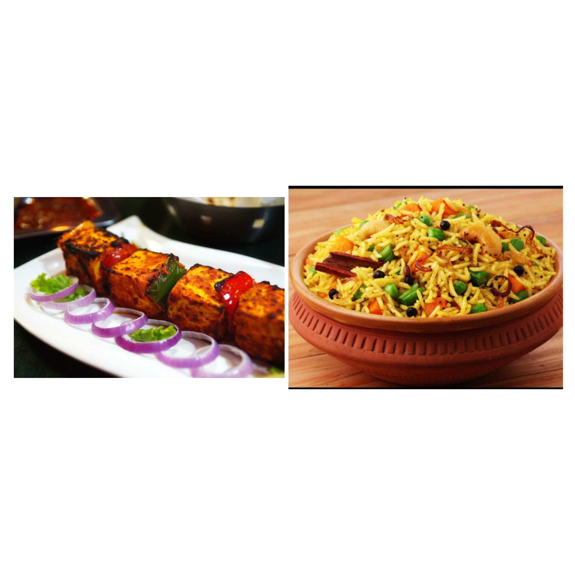 Veg Combo(veg Pulava+ Panner Tikka)