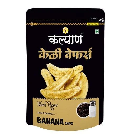 Kalyan Banana Chips Black Pepper 200g 
